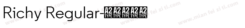 Richy Regular字体转换